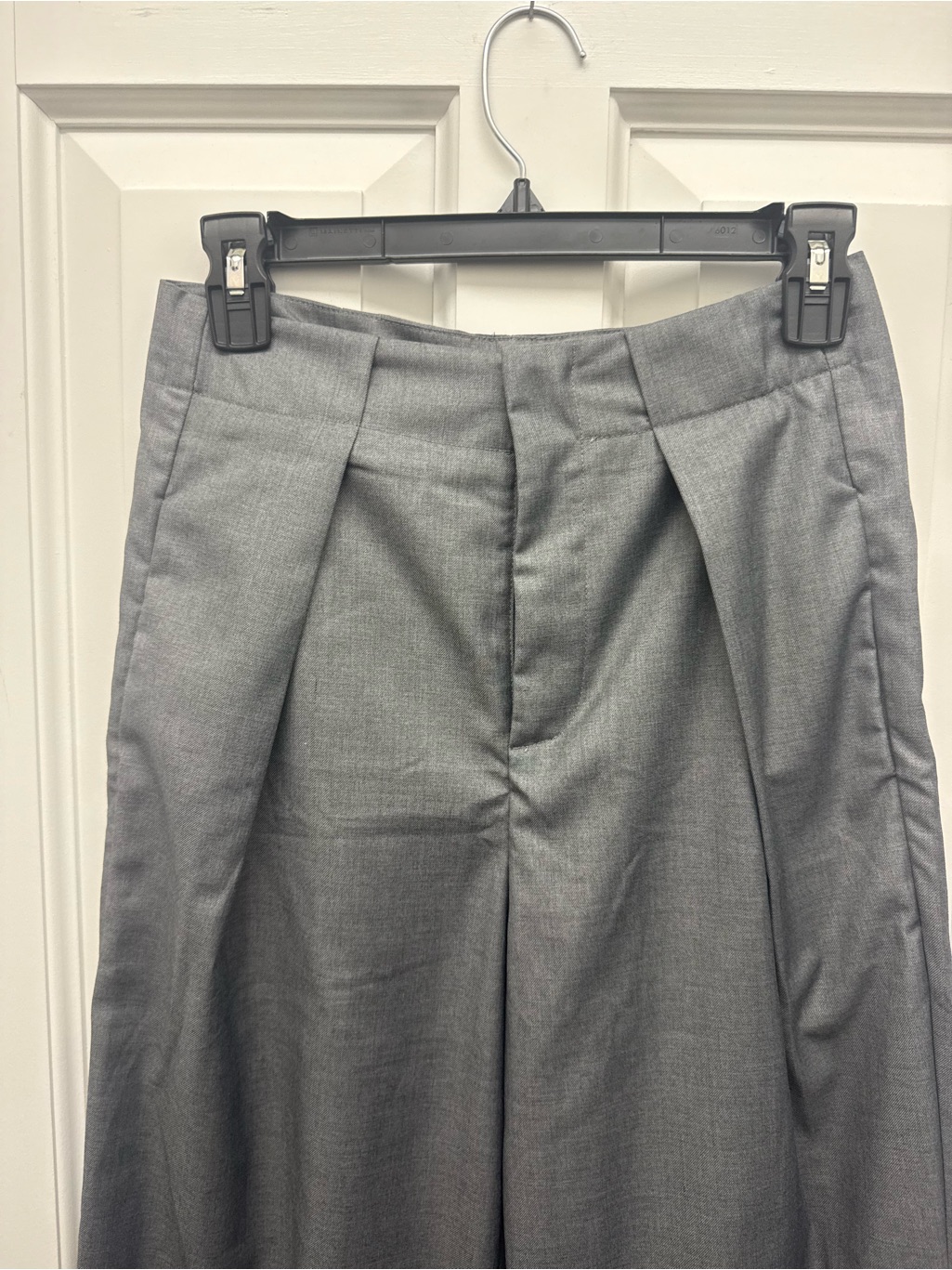 Classic Gray Pleated Trousers - Women's Tailored Pants